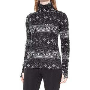 Terramar Thermawool Woolskins Base Layer Top S Merino Wool Fair Isle Turtleneck‎